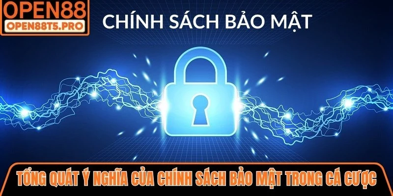 Tổng quát ý nghĩa của chính sách bảo mật trong cá cược